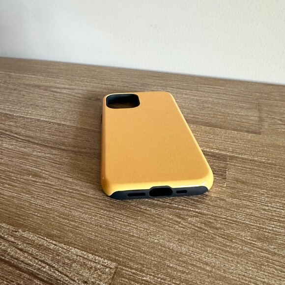 Solid Yellow and Red Phone Case for Apple iPhone 12 Pro Tough Glossy Tough - Picture 6 of 10